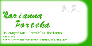 marianna porteka business card